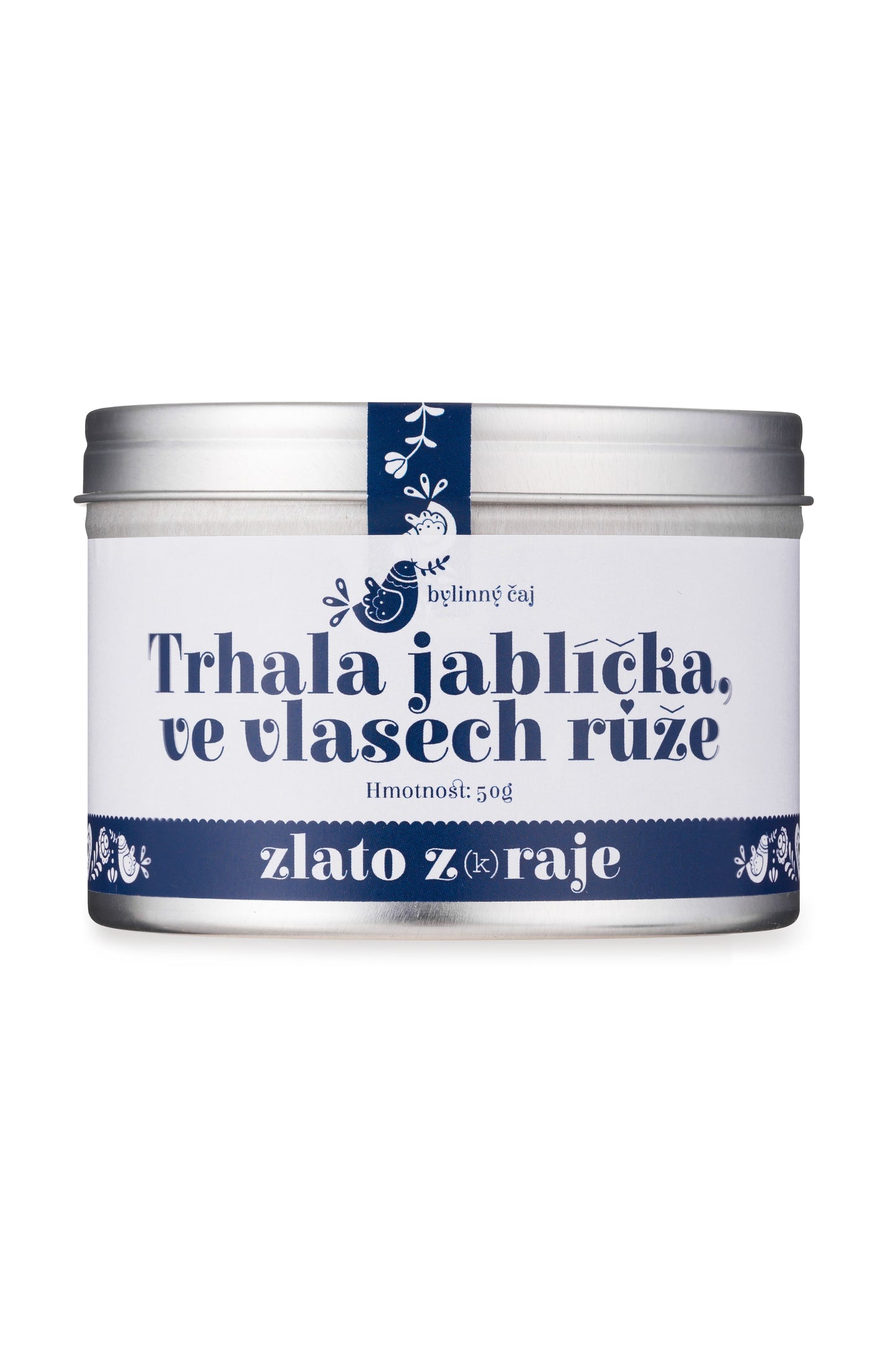 Trhala jablíčka, ve vlasech růže